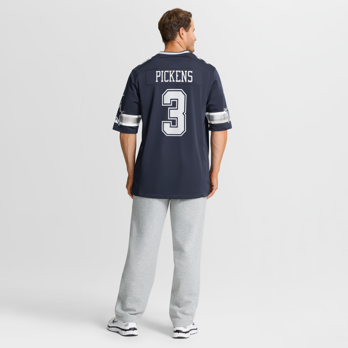 Dallas Cowboys George Pickens Navy Game Football Jersey