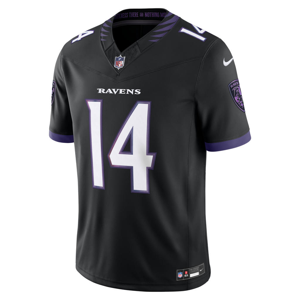 Baltimore Ravens Kyle Hamilton Black Alternate Vapor F.U.S.E. Stitched Limited Football Jersey