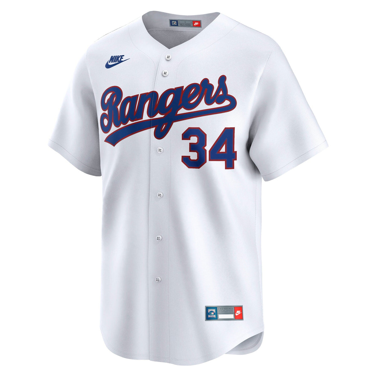 Texas Rangers Nolan Ryan White Throwback Cooperstown Collection Limited Baseball Jersey