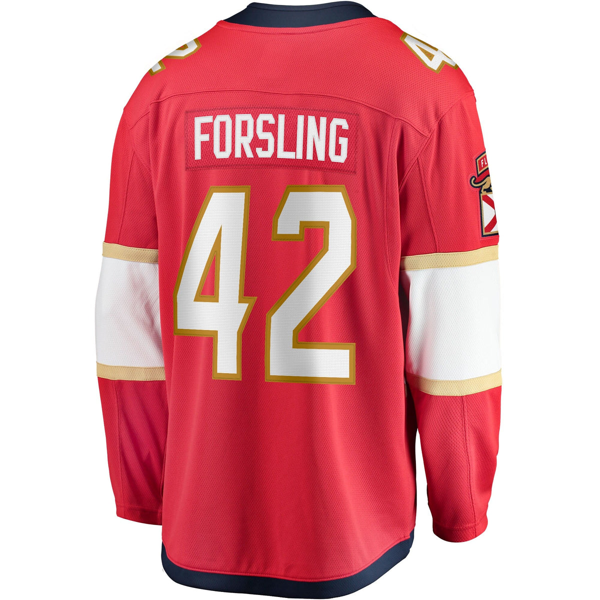 Florida Panthers Gustav Forsling Red Home Breakaway Player Hockey Jersey