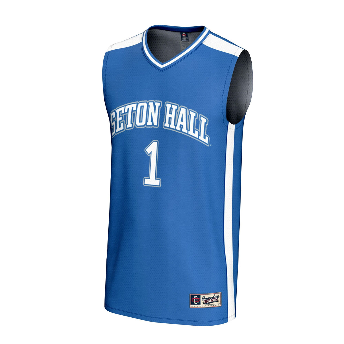 #1 Seton Hall Pirates Lightweight Basketball Fashion Jersey - Blue