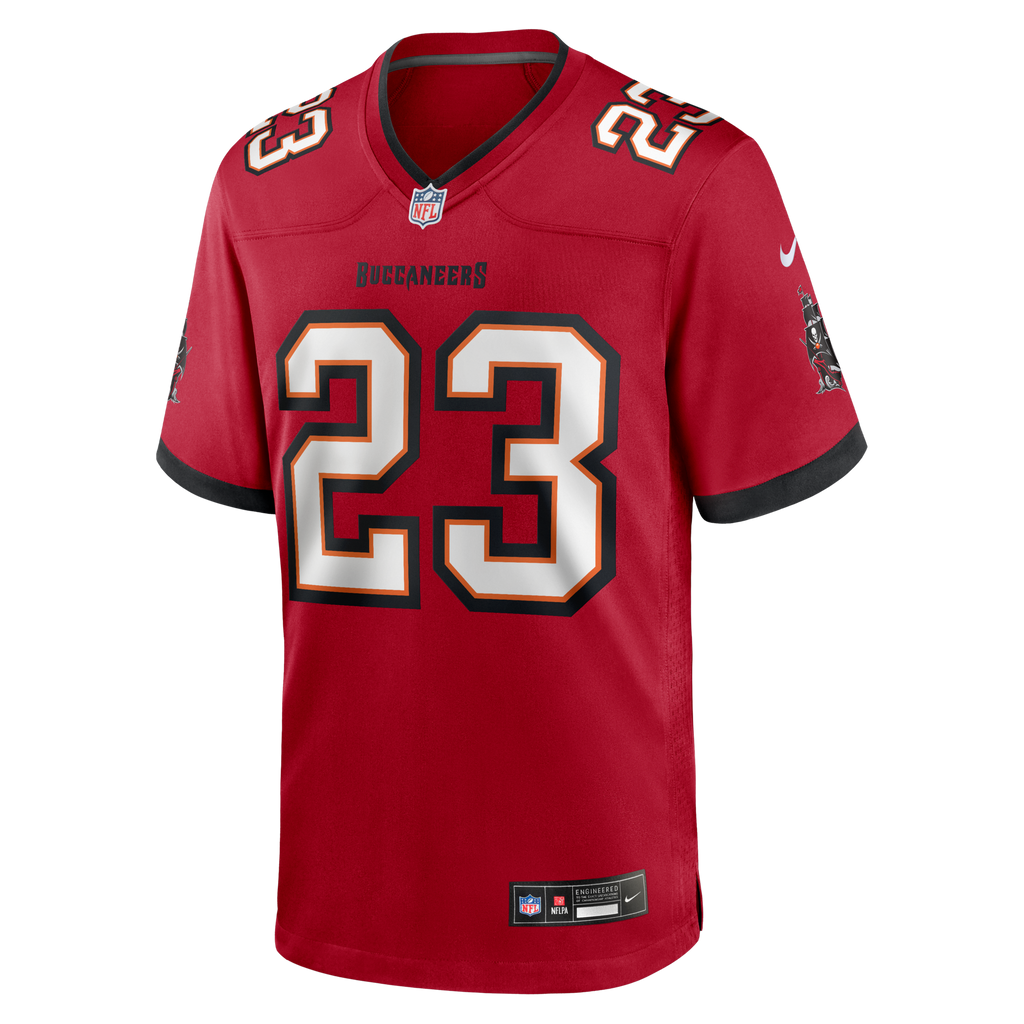 Tampa Bay Buccaneers Tykee Smith Red Game Football Jersey
