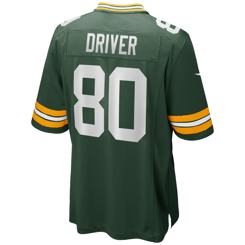 Green Bay Packers Donald Driver Green Game Retired Player Football Jersey