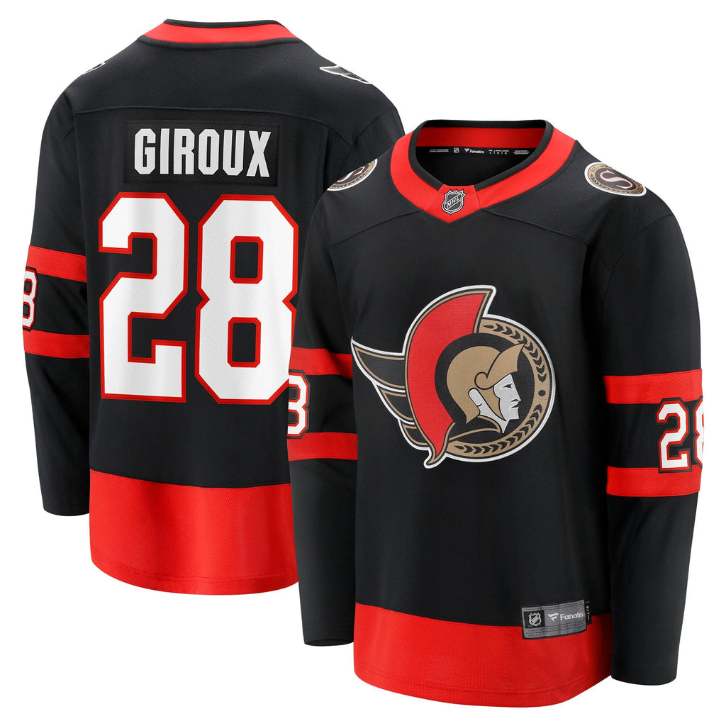 Ottawa Senators Claude Giroux Black Home Breakaway Player Hockey Jersey