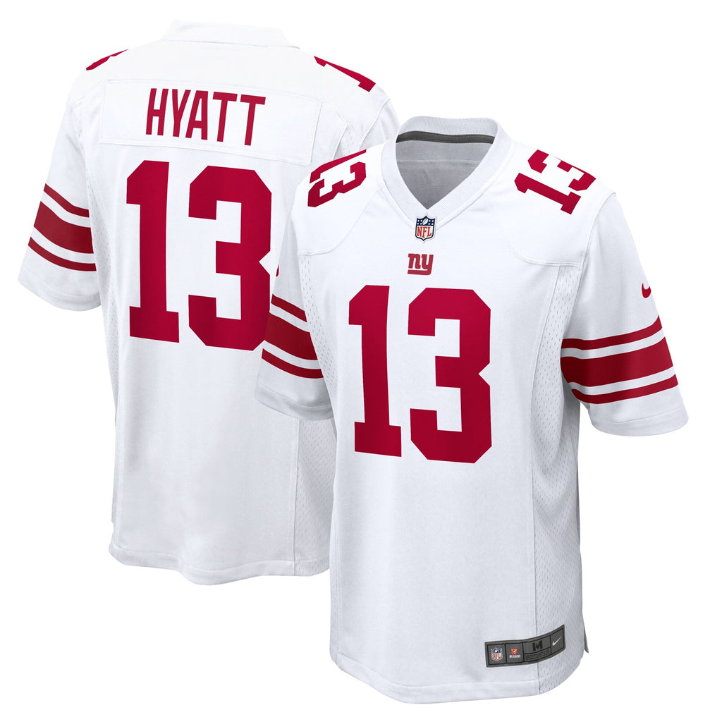New York Giants Jalin Hyatt White Game Football Jersey