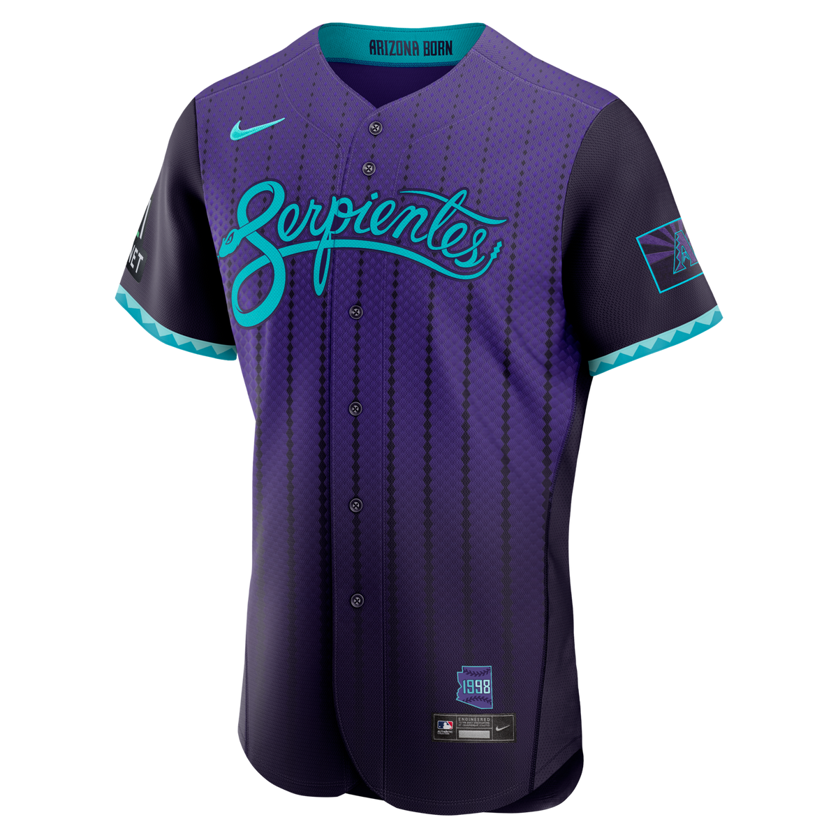 Arizona Diamondbacks Purple City Connect Sponsor Patch Baseball Jersey