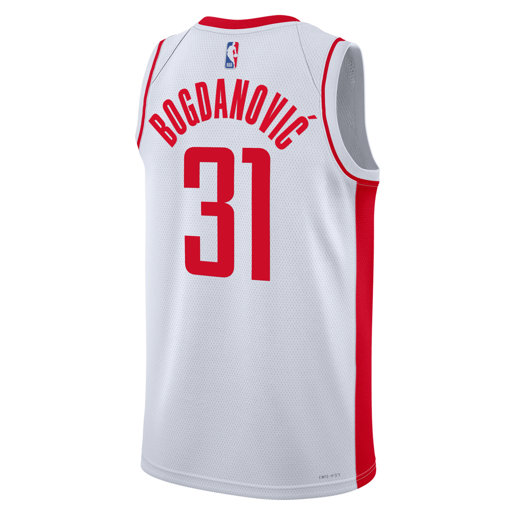 Houston Rockets Association Edition Swingman Jersey - White - Bogdan Bogdanović