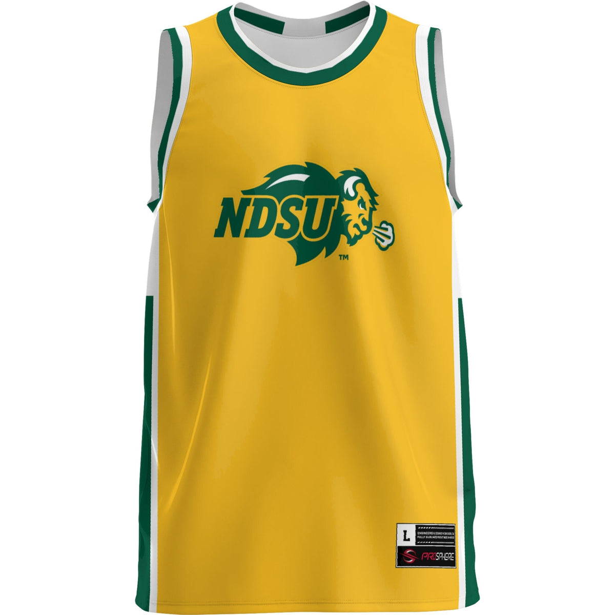 NDSU Bison Lightweight Basketball Jersey - Green