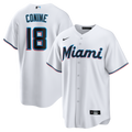 Miami Marlins Griffin Conine White Home Replica Baseball Jersey