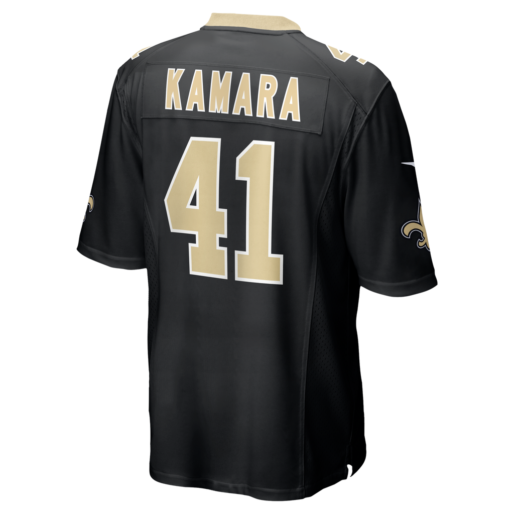 New Orleans Saints Alvin Kamara Black Game Football Jersey