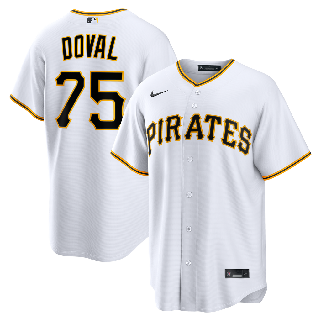 Pittsburgh Pirates Camilo Doval White Home Replica Baseball Jersey
