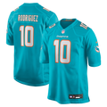 Miami Dolphins Jacob Rodriguez Aqua Game Football Jersey