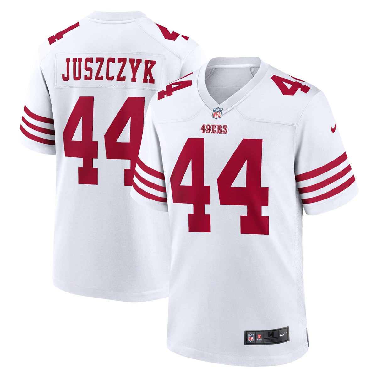 San Francisco 49ers Kyle Juszczyk White Player Game Football Jersey