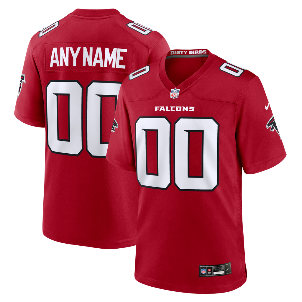 Atlanta Falcons Red Custom Game Football Jersey