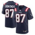 New England Patriots Rob Gronkowski Navy Team Retired Player Game Football Jersey
