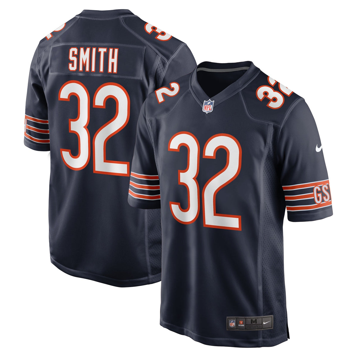 Chicago Bears Terell Smith Navy Game Football Jersey