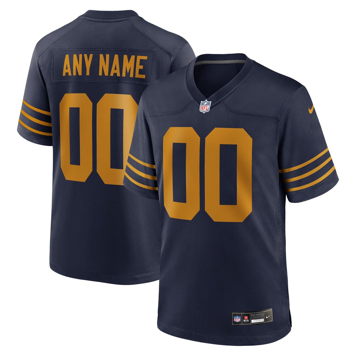 Green Bay Packers Navy The 1923 Classic Game Custom Football Jersey