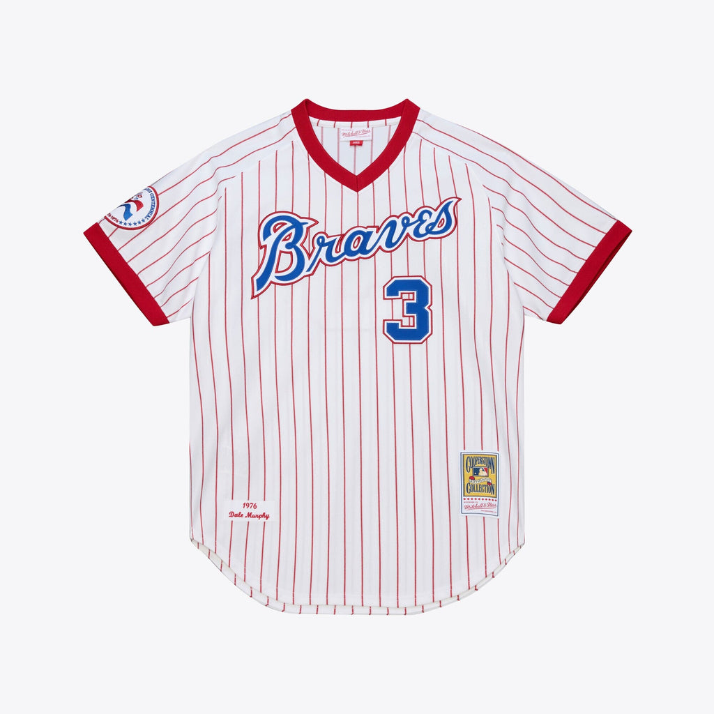Atlanta Braves Dale Murphy White 1976 Baseball Jersey