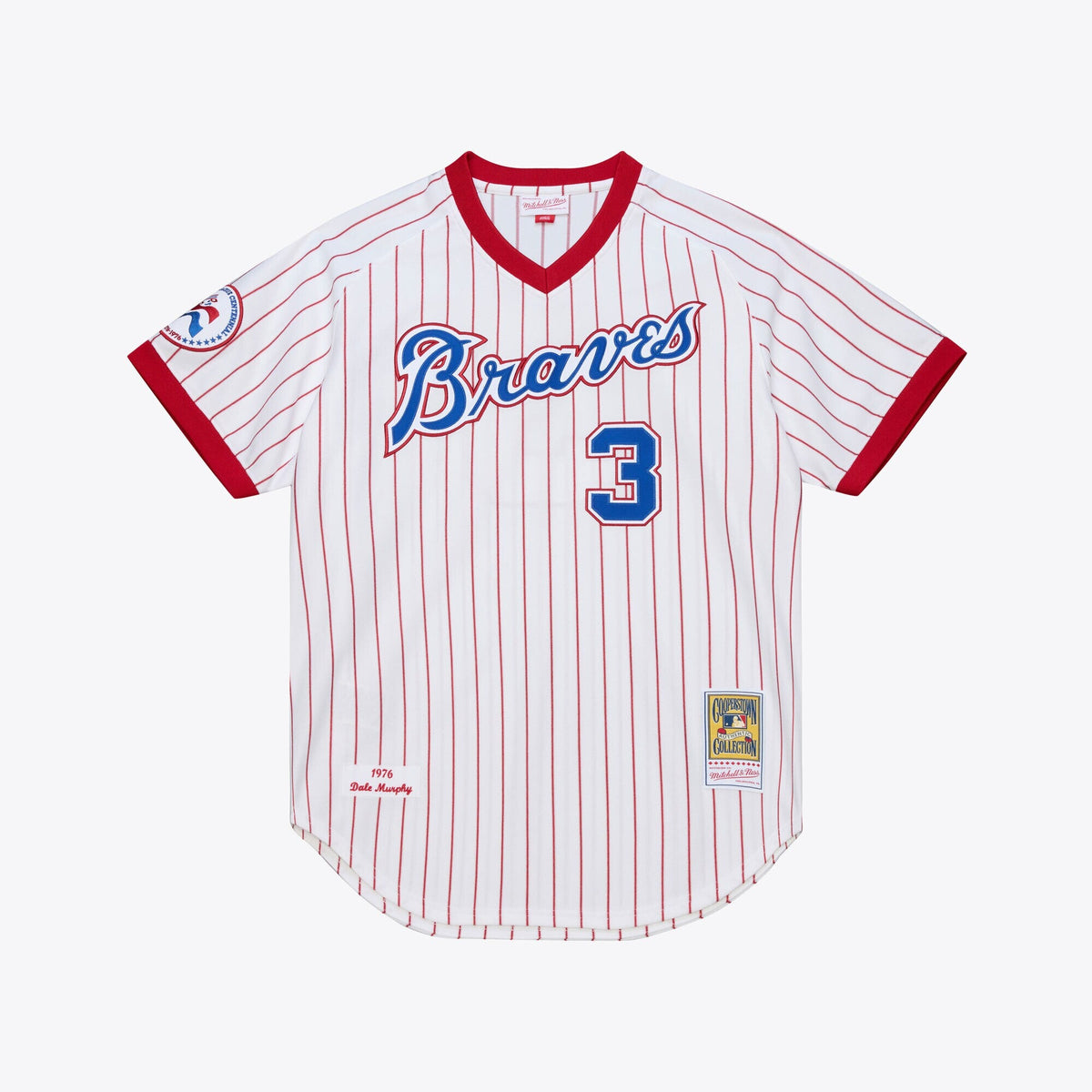 Atlanta Braves Dale Murphy White 1976 Baseball Jersey