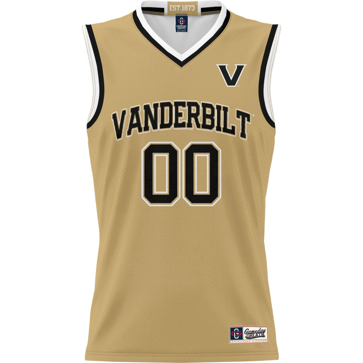 Vanderbilt Commodores NIL Pick-A-Player Basketball Jersey - Gold