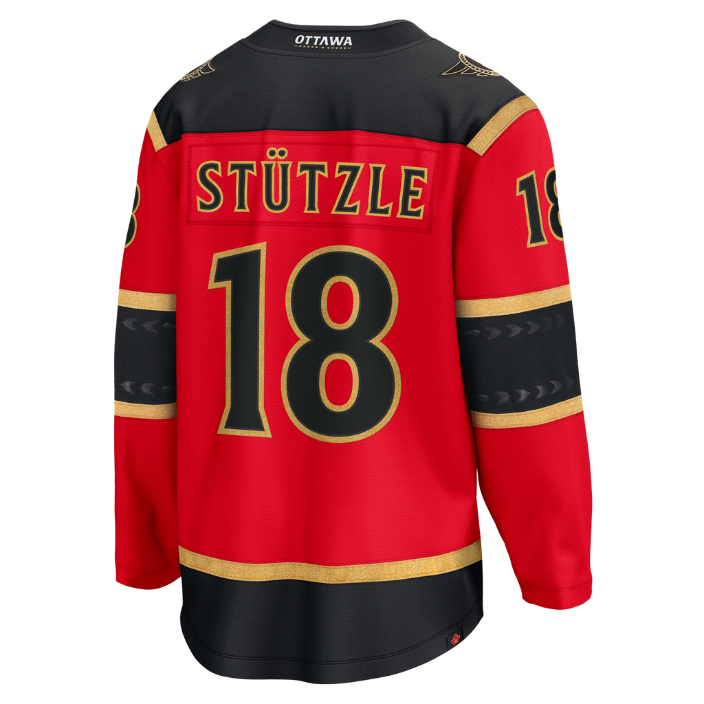 Ottawa Senators Tim Stutzle Red Alternate Breakaway Hockey Jersey