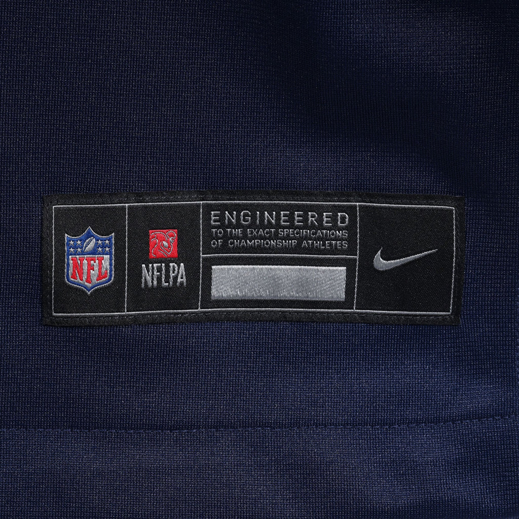 New England Patriots Navy Custom Game Football Jersey