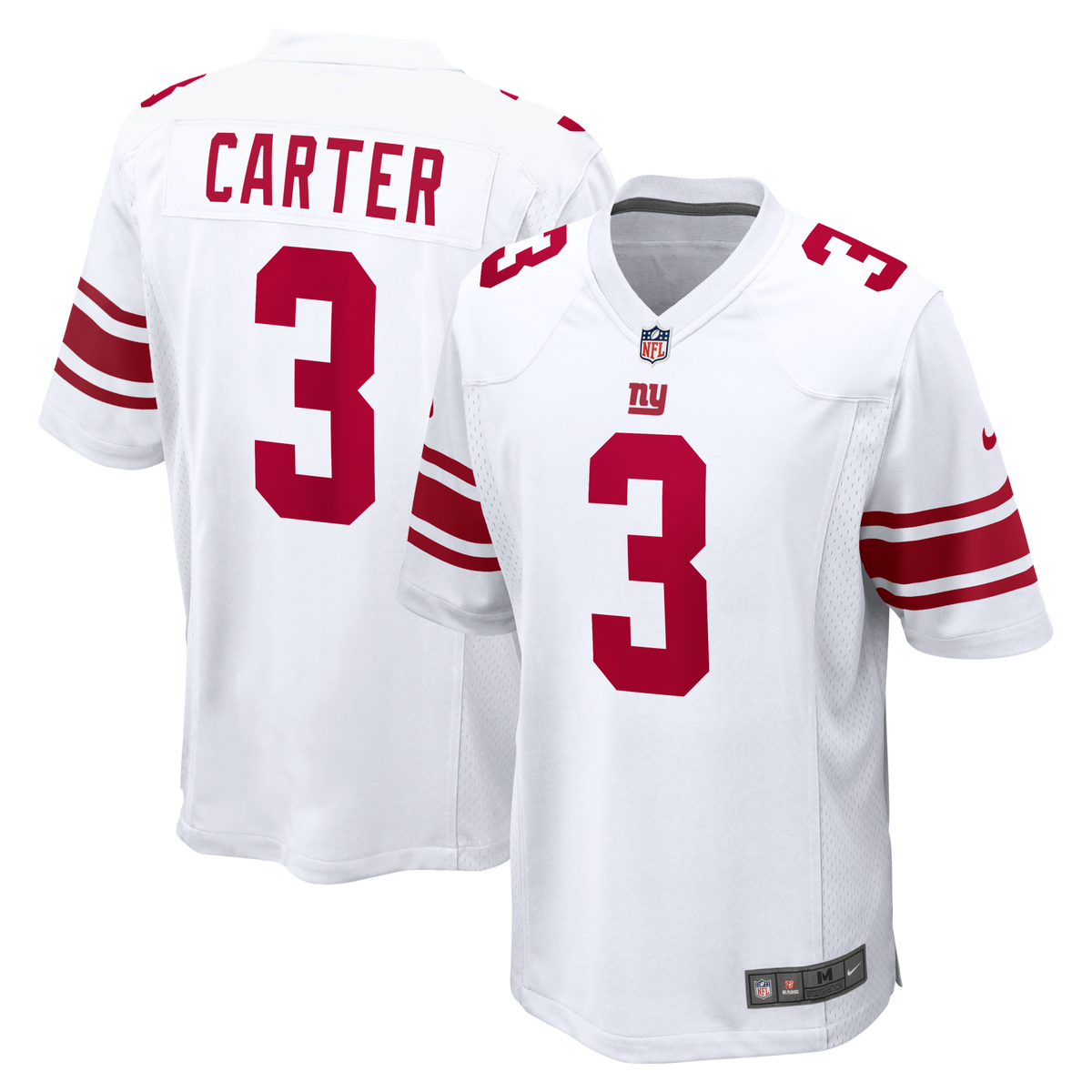 New York Giants Abdul Carter White Game Football Jersey