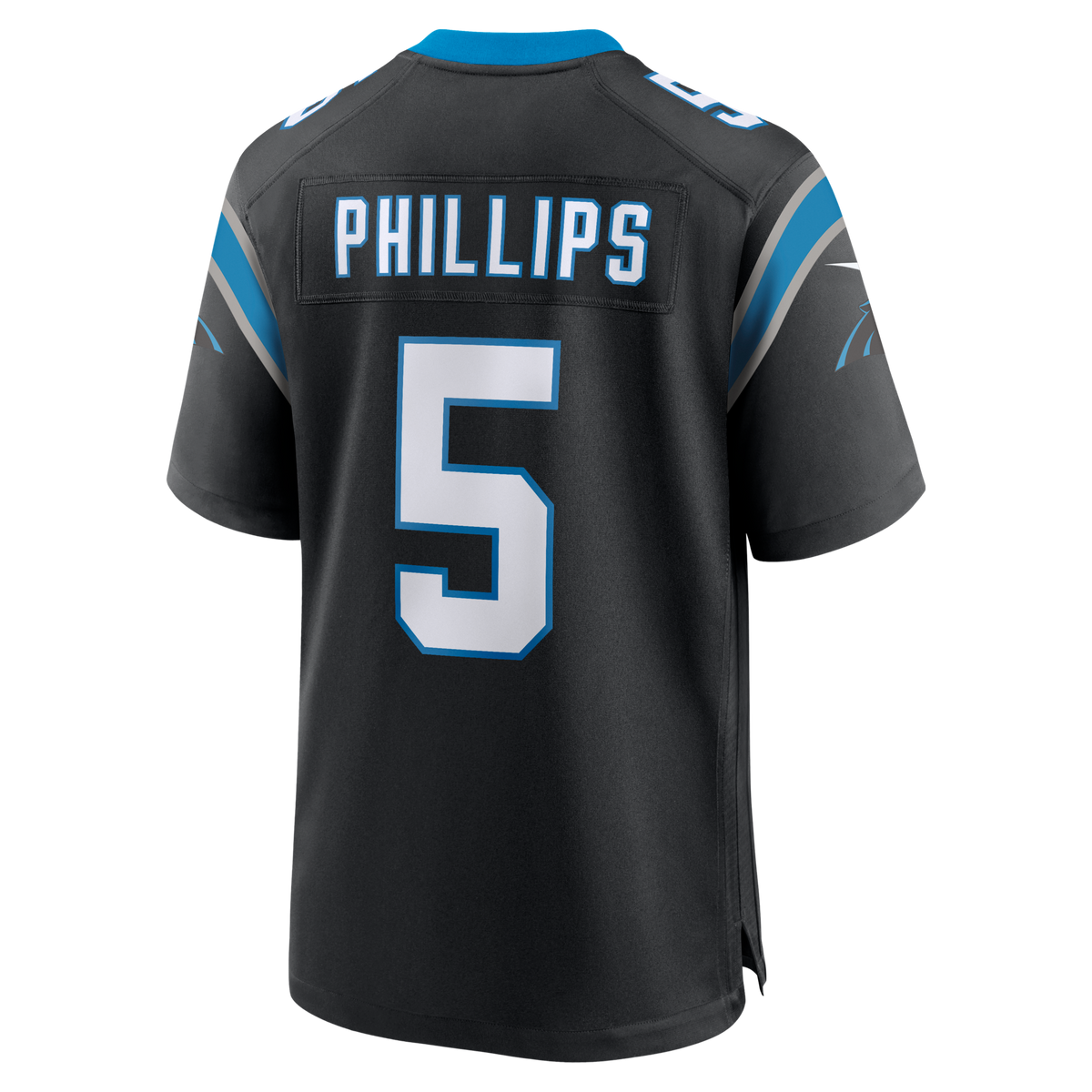 Carolina Panthers Jaelan Phillips Black Game Football Jersey