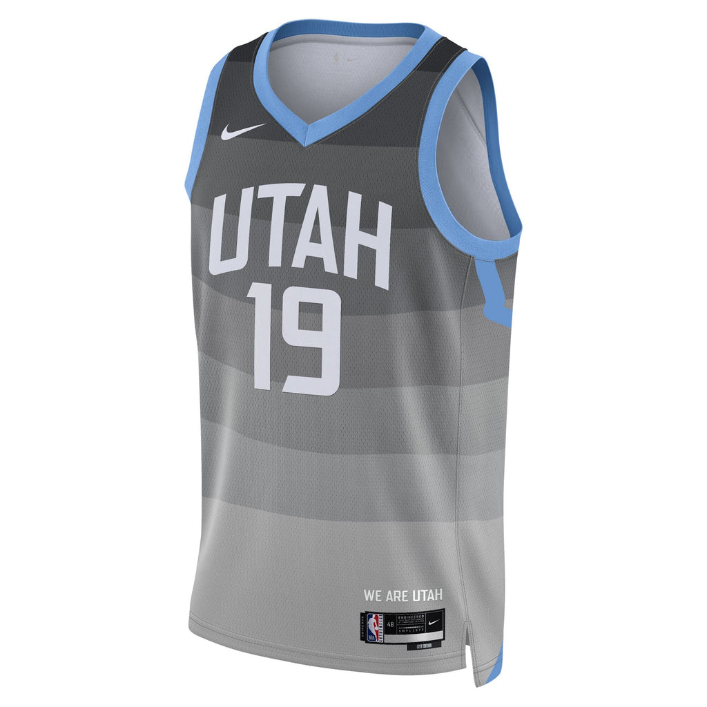 Utah Jazz 2025/26 City Edition Swingman Jersey - Gray - Ace Bailey