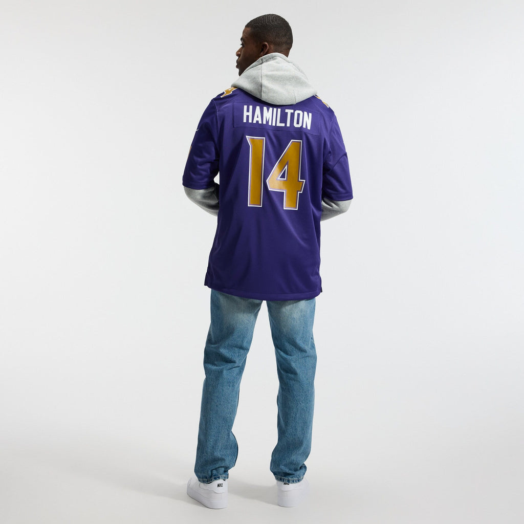 Baltimore Ravens Kyle Hamilton Purple Alternate Game Football Jersey