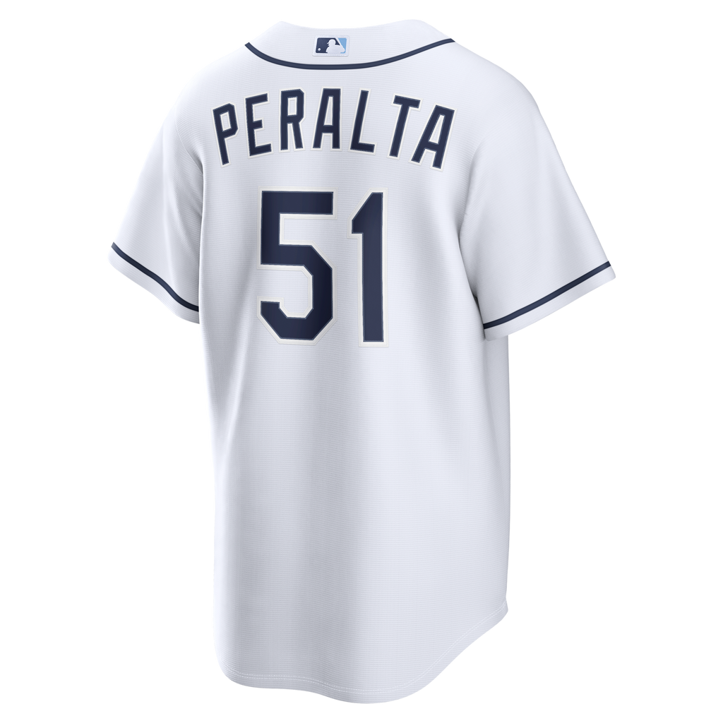 Tampa Bay Rays Freddy Peralta White Home Replica Baseball Jersey