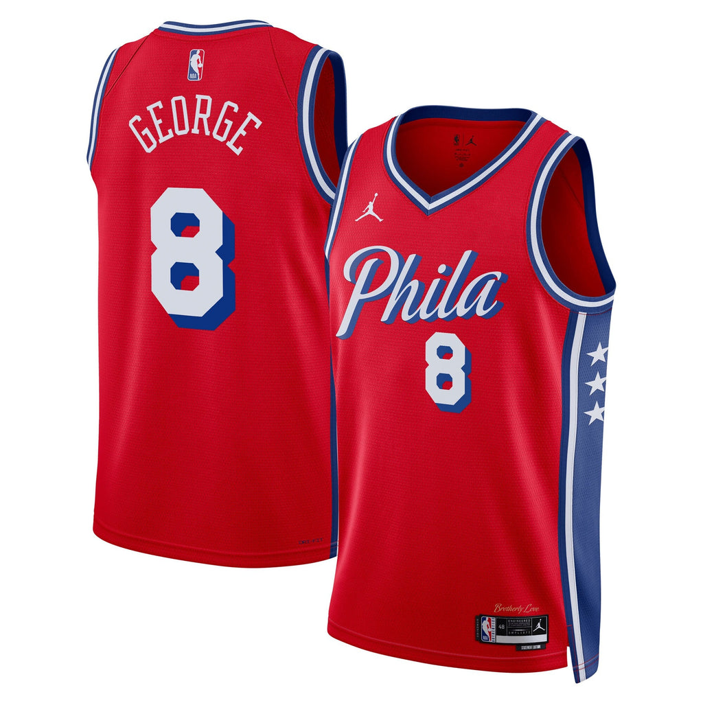 Philadelphia 76ers Statement Edition Swingman Jersey - Red - Paul George