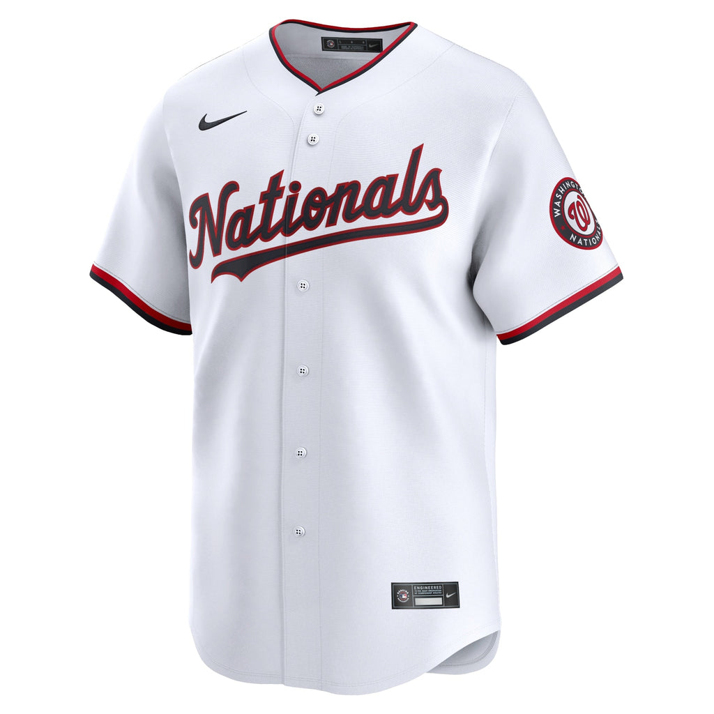 Washington Nationals CJ Abrams White Home Limited Player Baseball Jersey