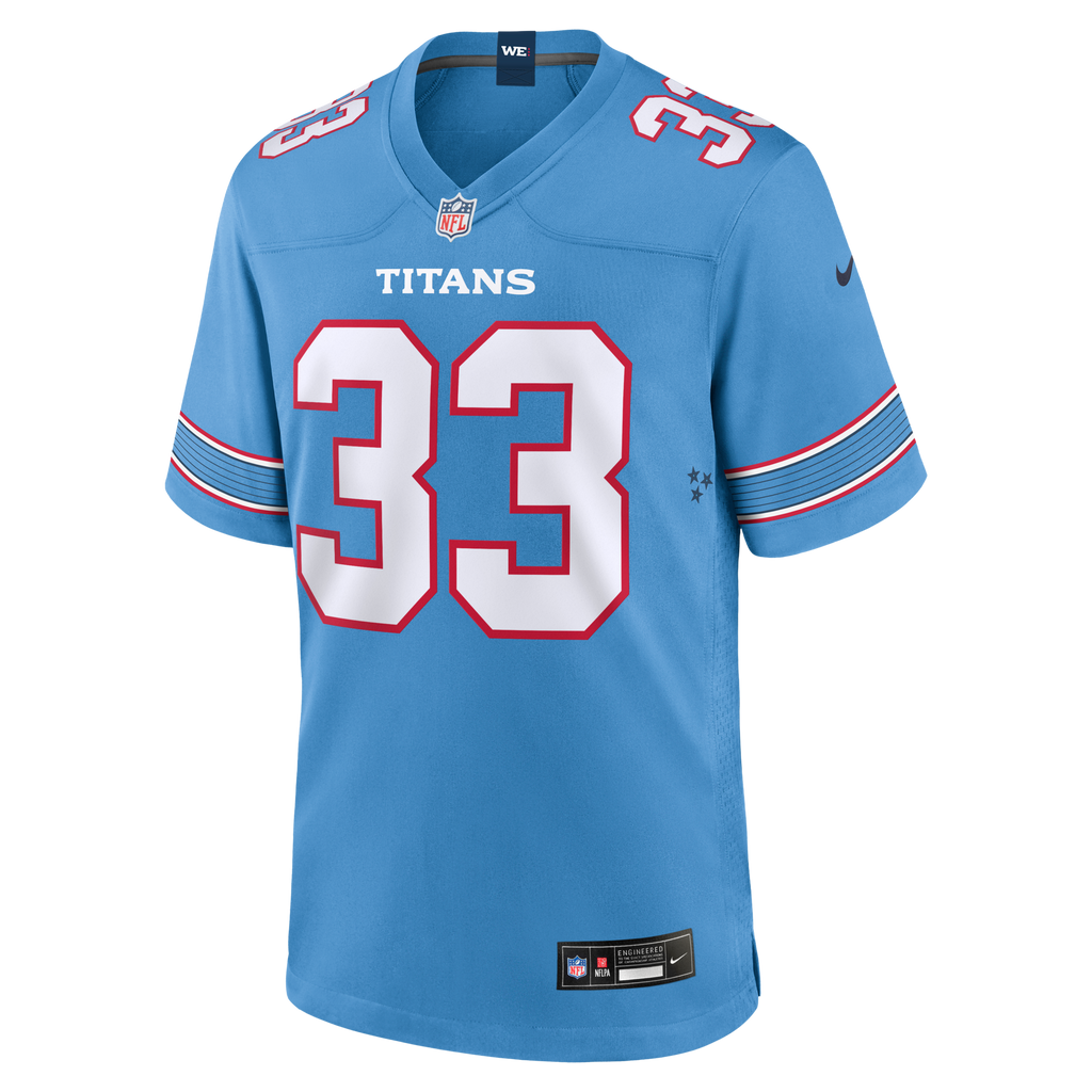 Tennessee Titans Cedric Gray Light Blue Game Football Jersey