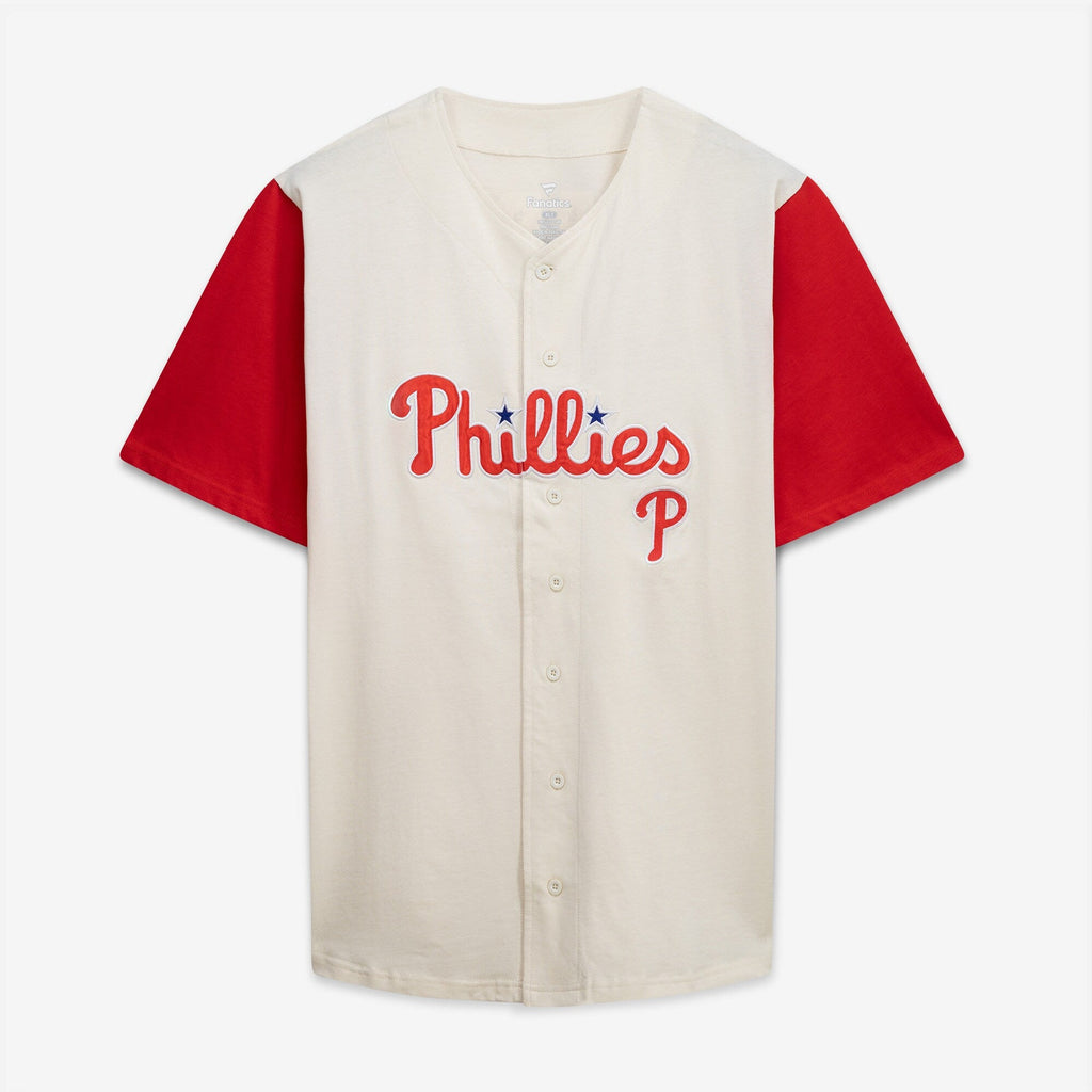 Philadelphia Phillies Profile Cream/Red Big & Tall Two-Color Fashion Baseball Jersey
