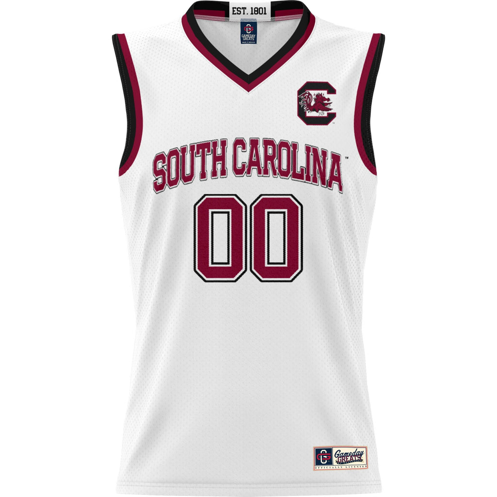 South Carolina Gamecocks Lightweight NIL Pick-A-Player Basketball Jersey - White