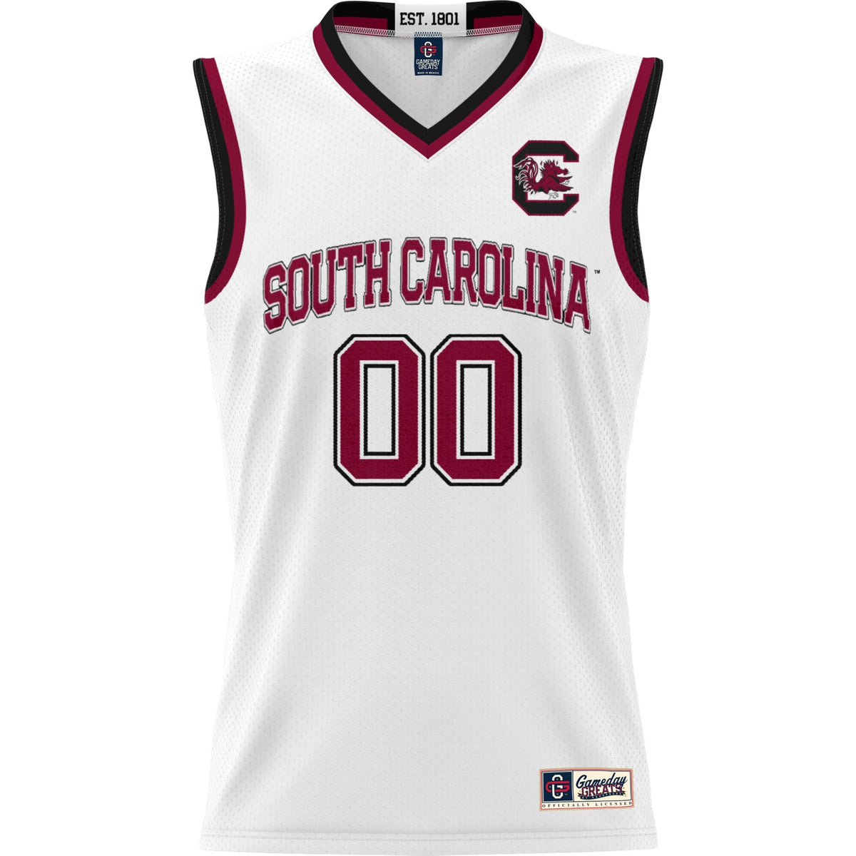 South Carolina Gamecocks Lightweight NIL Pick-A-Player Basketball Jersey - White