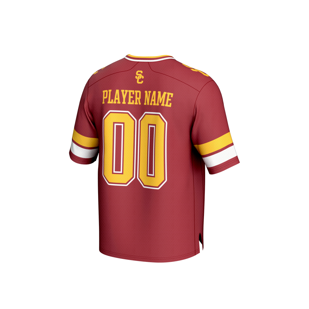 USC Trojans NIL Pick-A-Player Lightweight Football Fashion Jersey - Cardinal