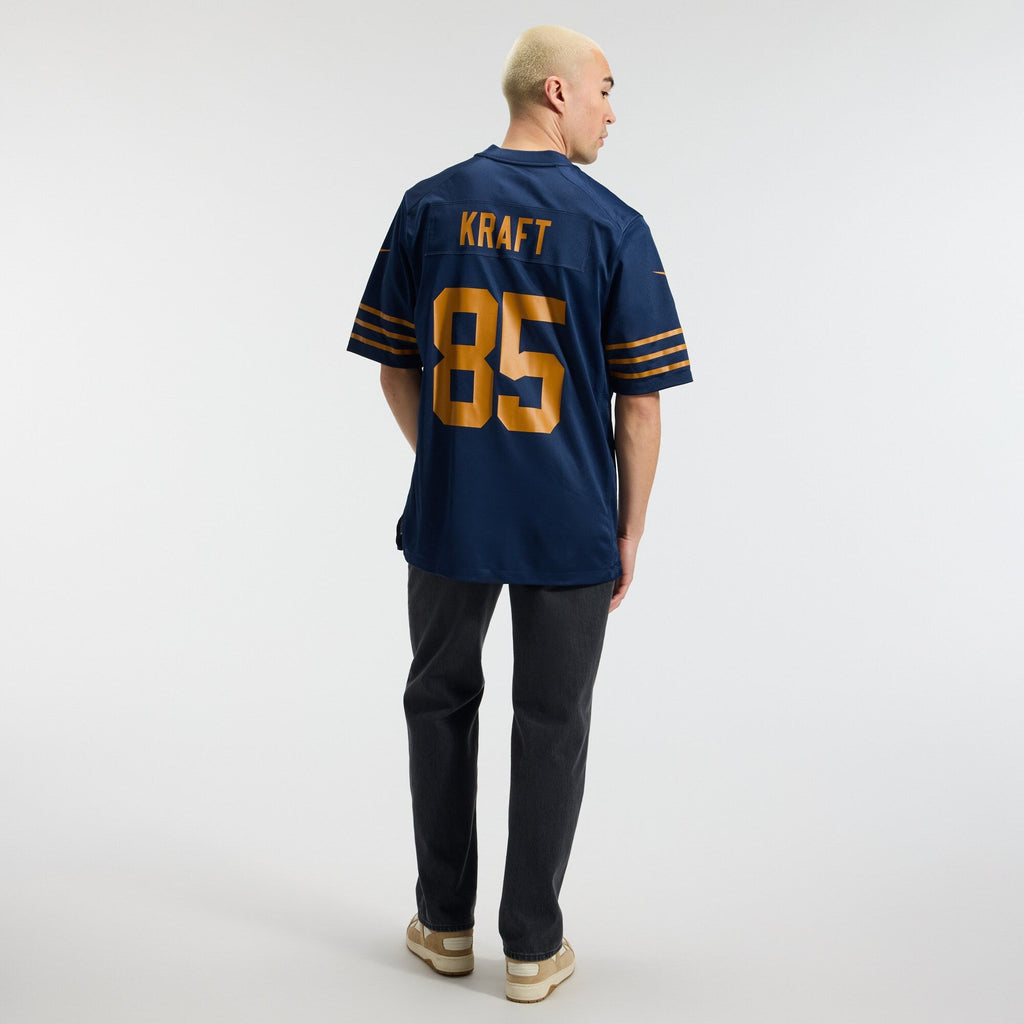 Green Bay Packers Tucker Kraft Navy Alternate Game Football Jersey
