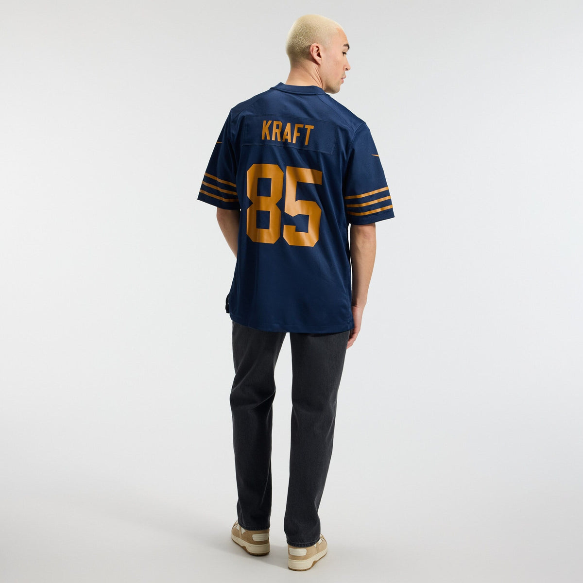 Green Bay Packers Tucker Kraft Navy Alternate Game Football Jersey