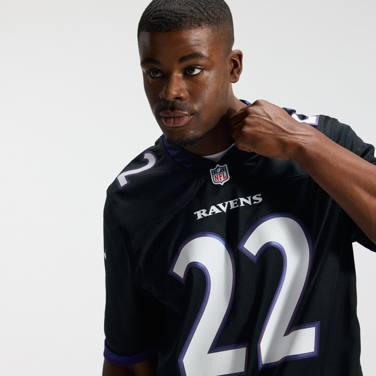 Baltimore Ravens Derrick Henry Black Alternate Game Football Jersey
