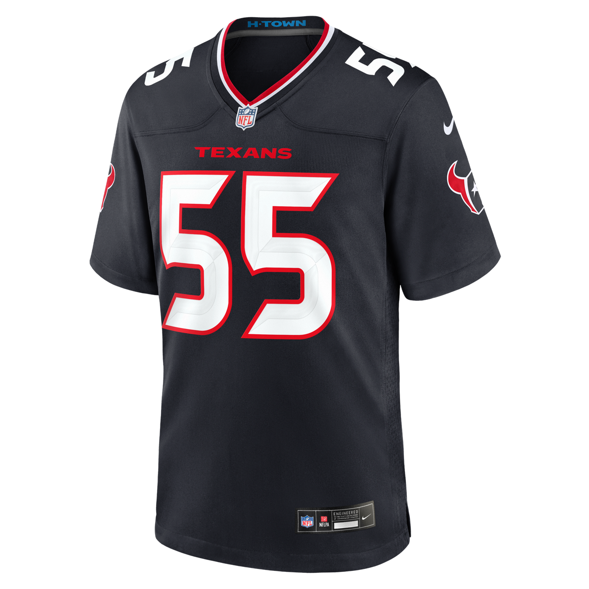 Houston Texans Danielle Hunter Navy Team Game Football Jersey