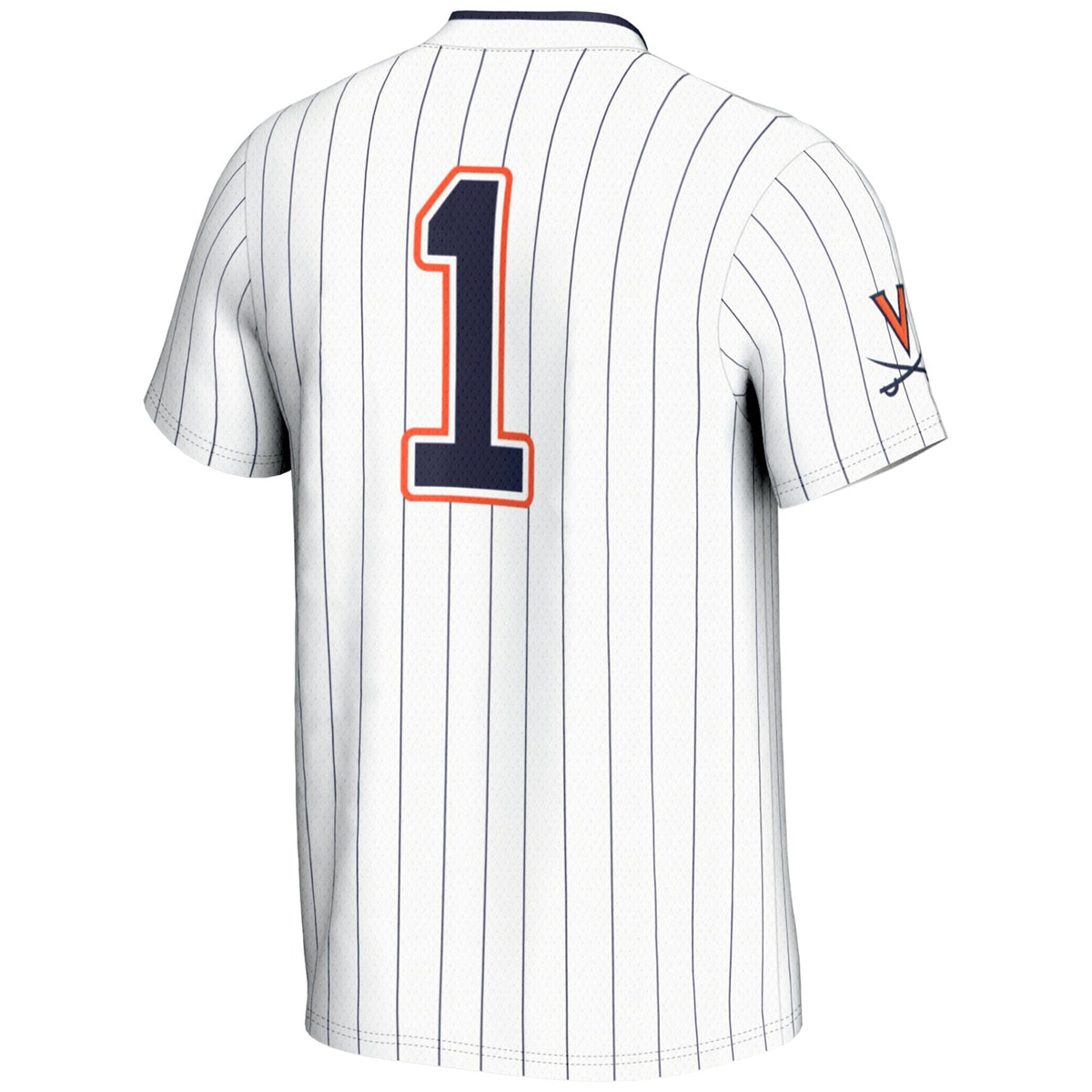 #1 Virginia Cavaliers Lightweight Softball Jersey - White