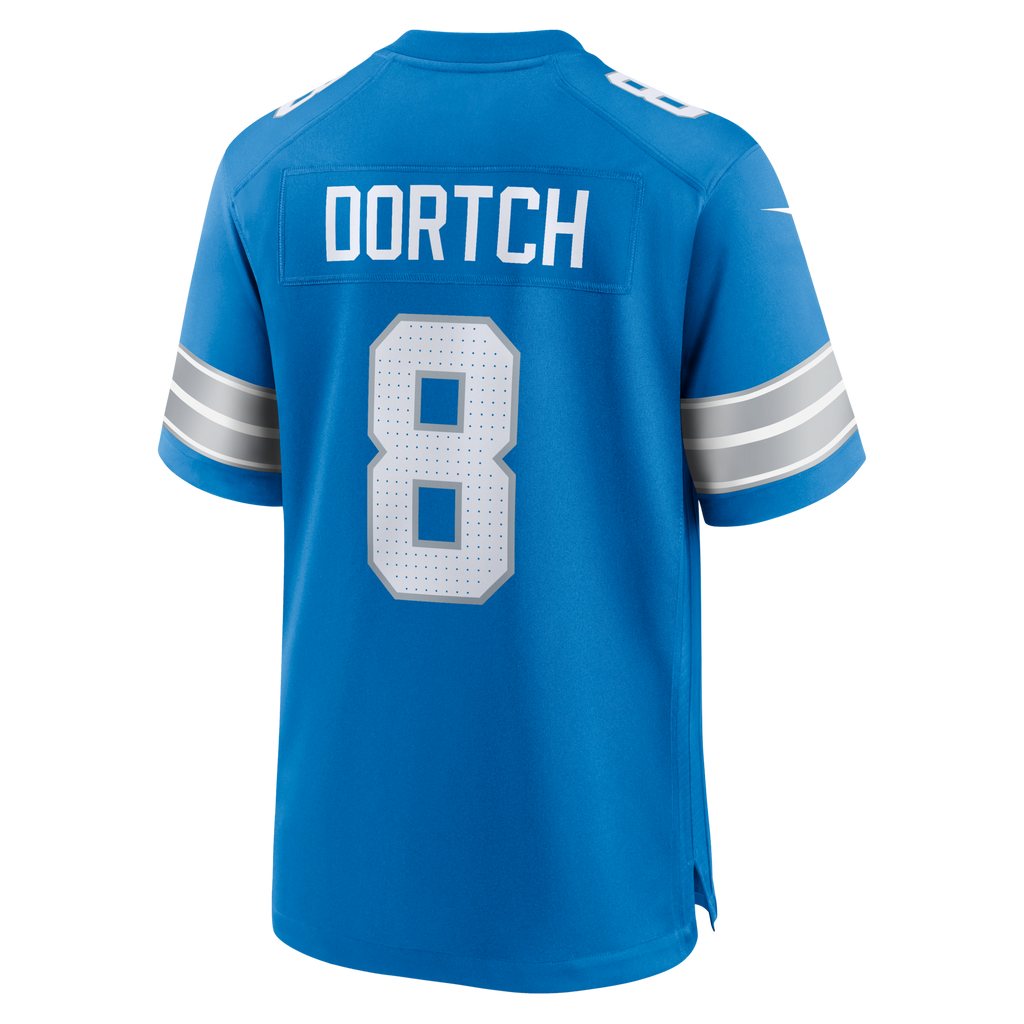 Detroit Lions Greg Dortch Blue Team Game Football Jersey