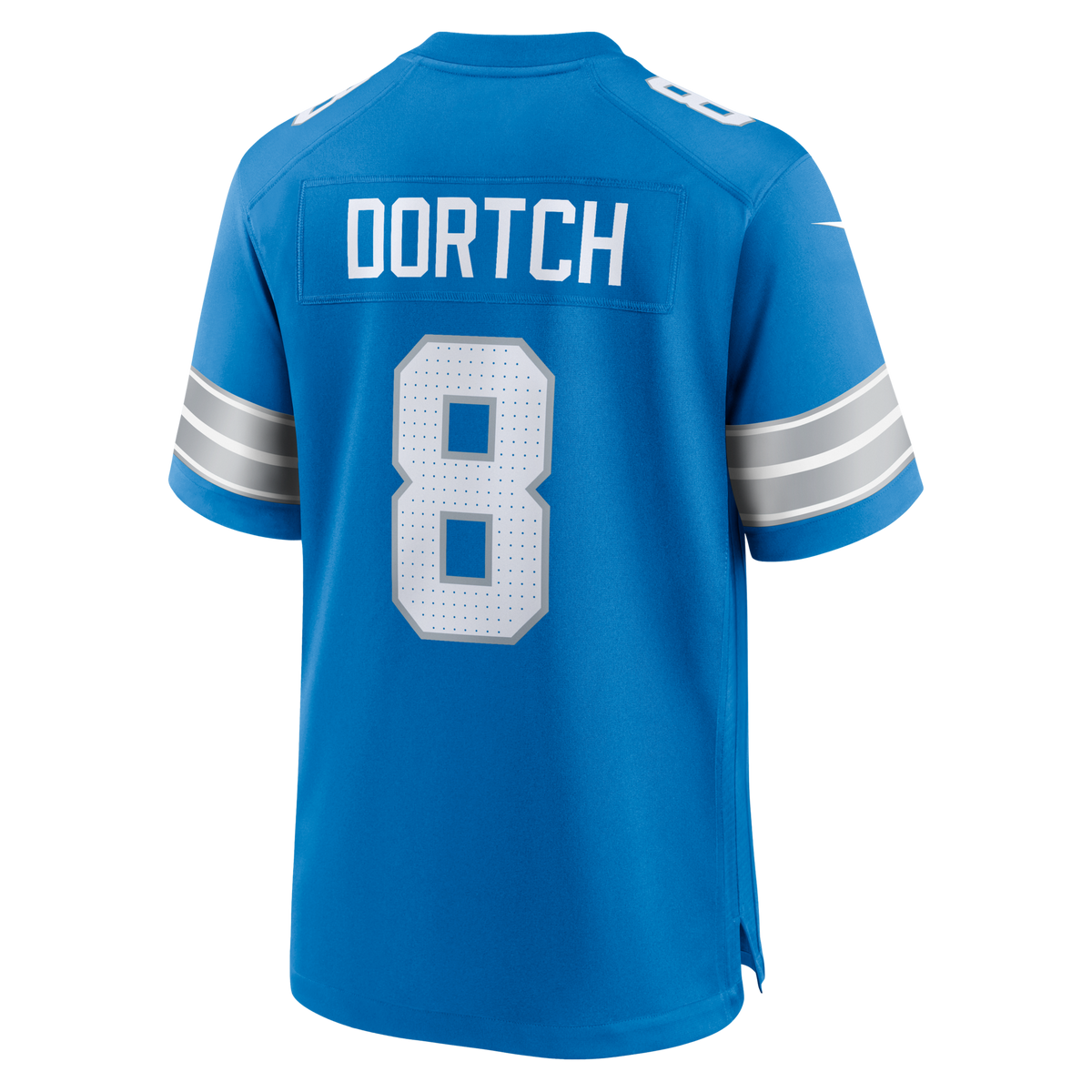 Detroit Lions Greg Dortch Blue Team Game Football Jersey