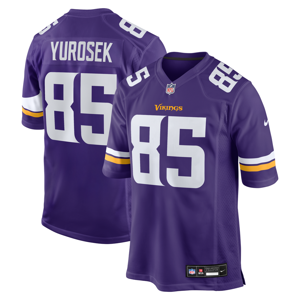 Minnesota Vikings Ben Yurosek Purple Team Game Football Jersey