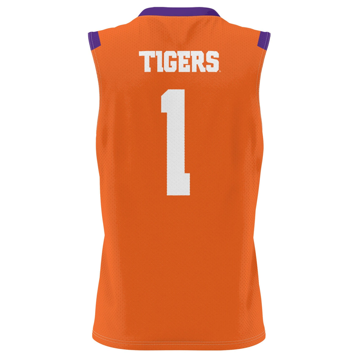 #1 Clemson Tigers Lightweight Basketball Jersey - Orange