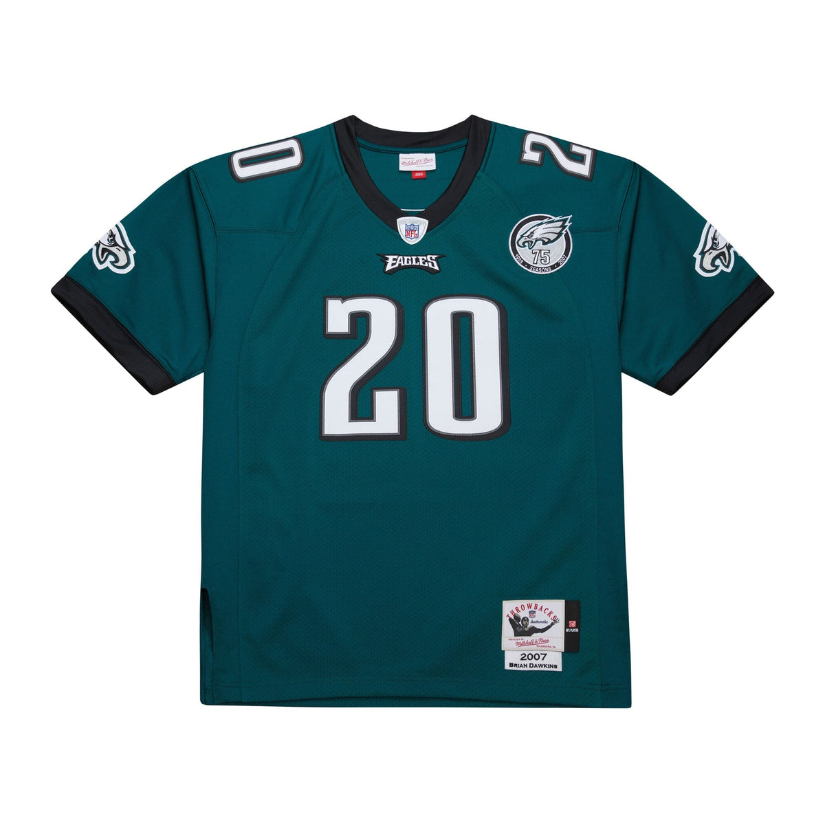 Philadelphia Eagles Brian Dawkins Green 2007 Throwback Retired Player Football Jersey