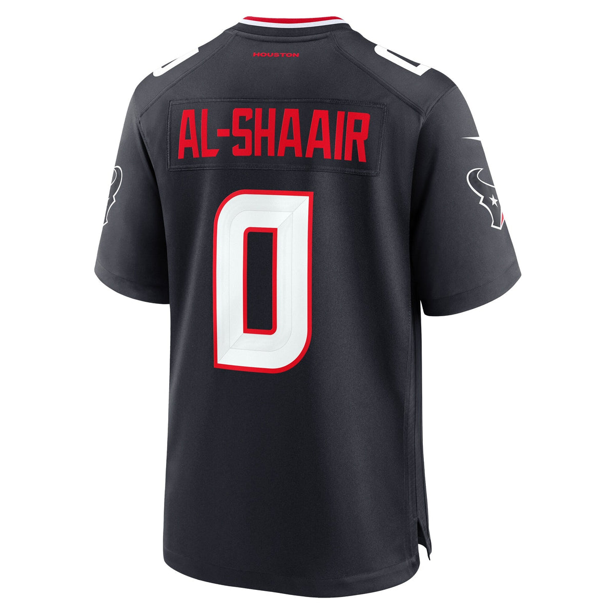 Houston Texans Azeez Al-Shaair Navy Team Game Football Jersey