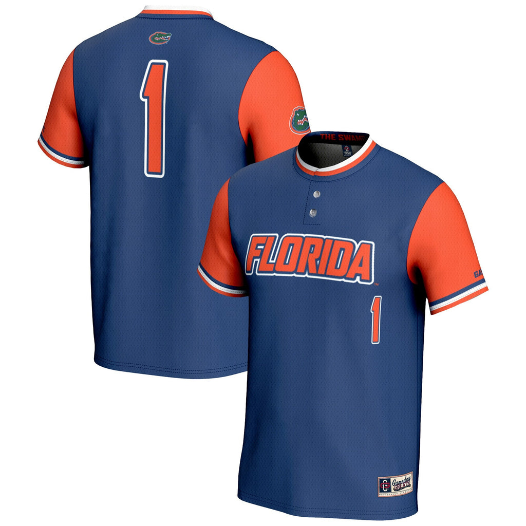 #1 Florida Gators Lightweight Softball Jersey - Royal